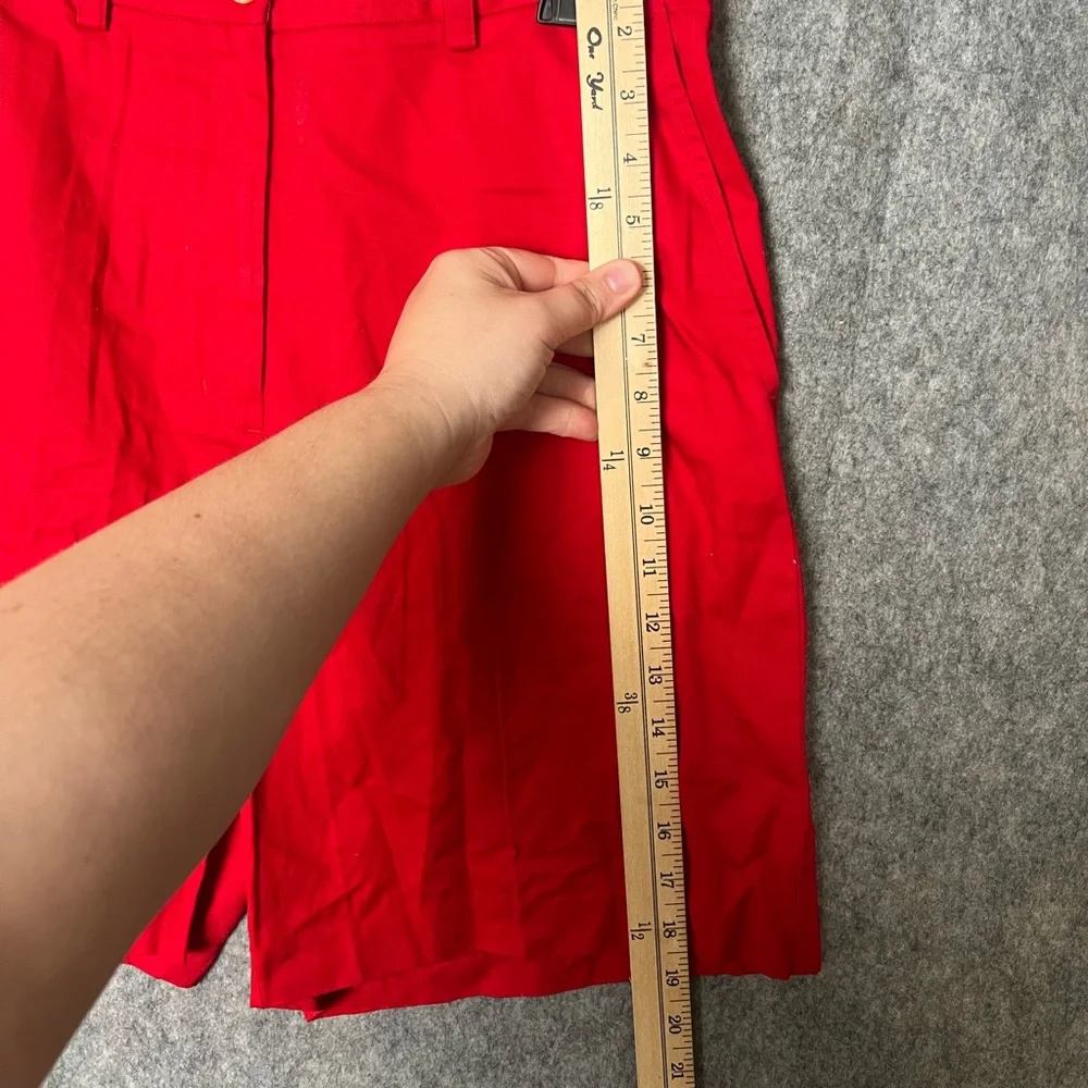 Tommy Hilfiger Golf Woman‎ Size 6 Red flatfront long bermuda shorts